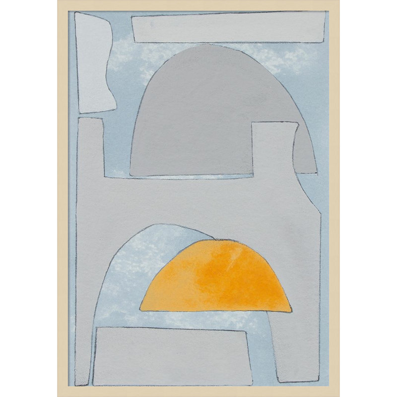 Elements Of The Chateau VI by Rob Delamater, 33" H x 23" W x 1" D, Natural