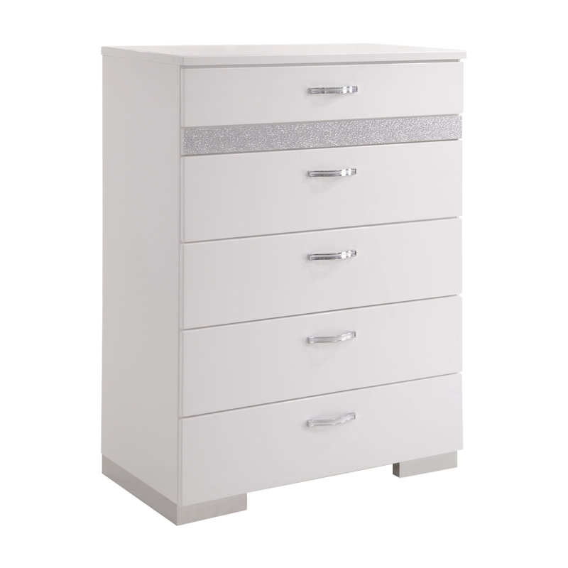 Commode, blanc ultrabrillant