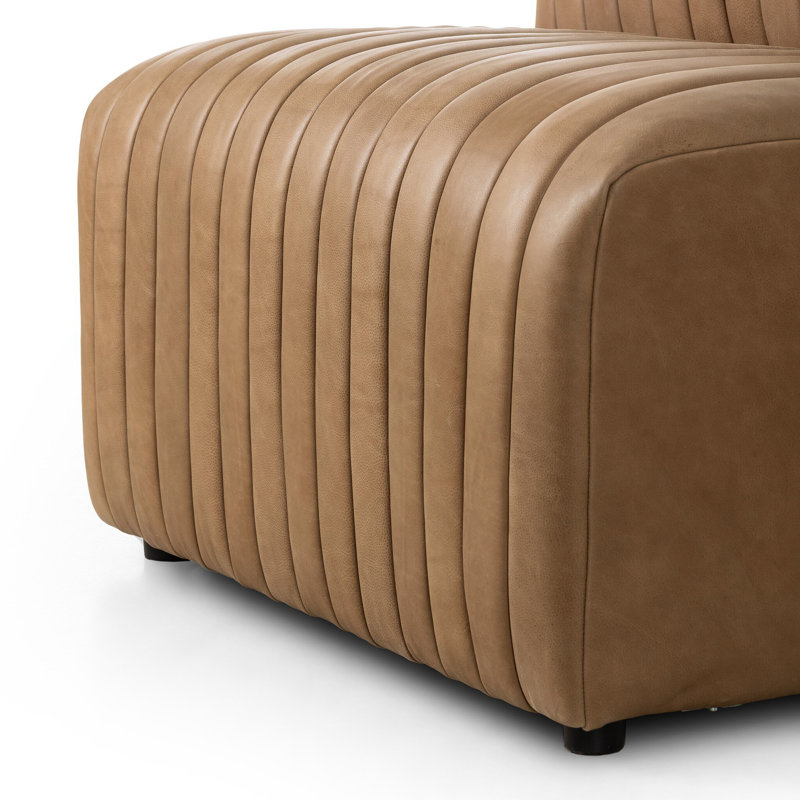 Augustine Upholstered Dining Chair, Palermo Drift Genuine Leather