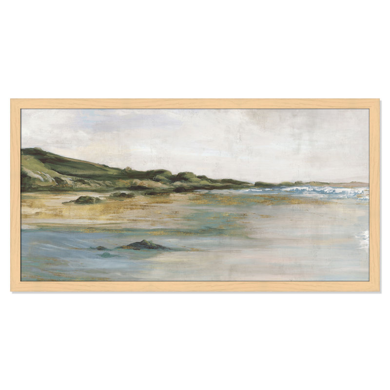 Impression «Tide’s Edge» par Casa Fine Arts, Reproduction encadrée sans passe-partout, H 28,5 po x l 54,5 po x P 1,25 po