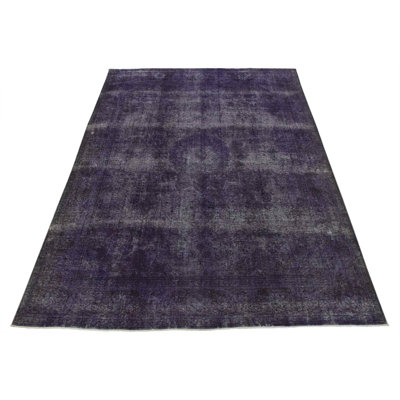 Finnleigh One-of-a-Kind 10' X 12'5'' 1970s Wool Area Rug Purple
