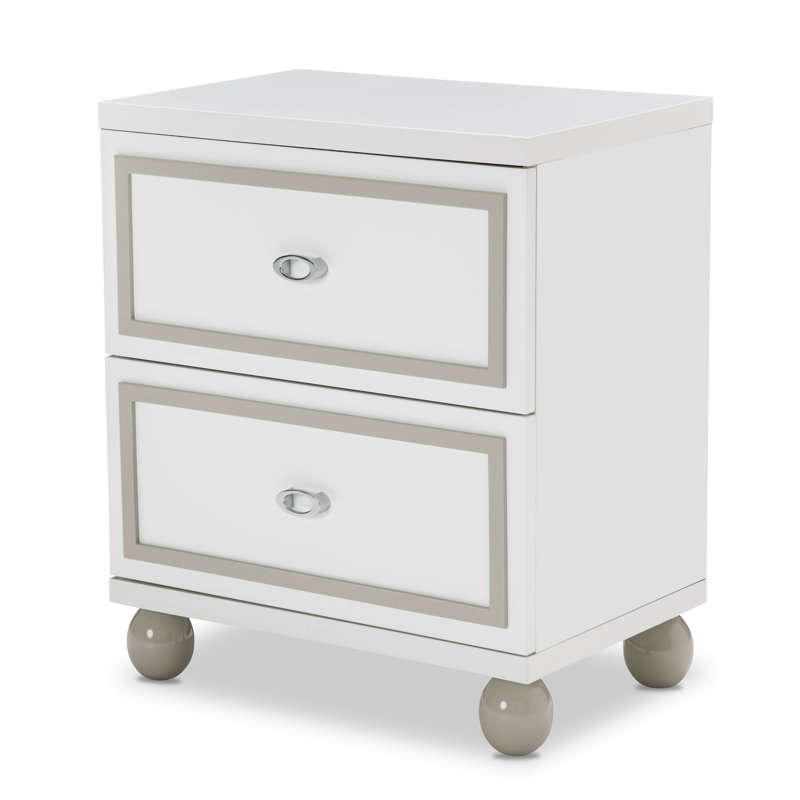 Sky Tower 23.75'' W Nightstand, Cloud White