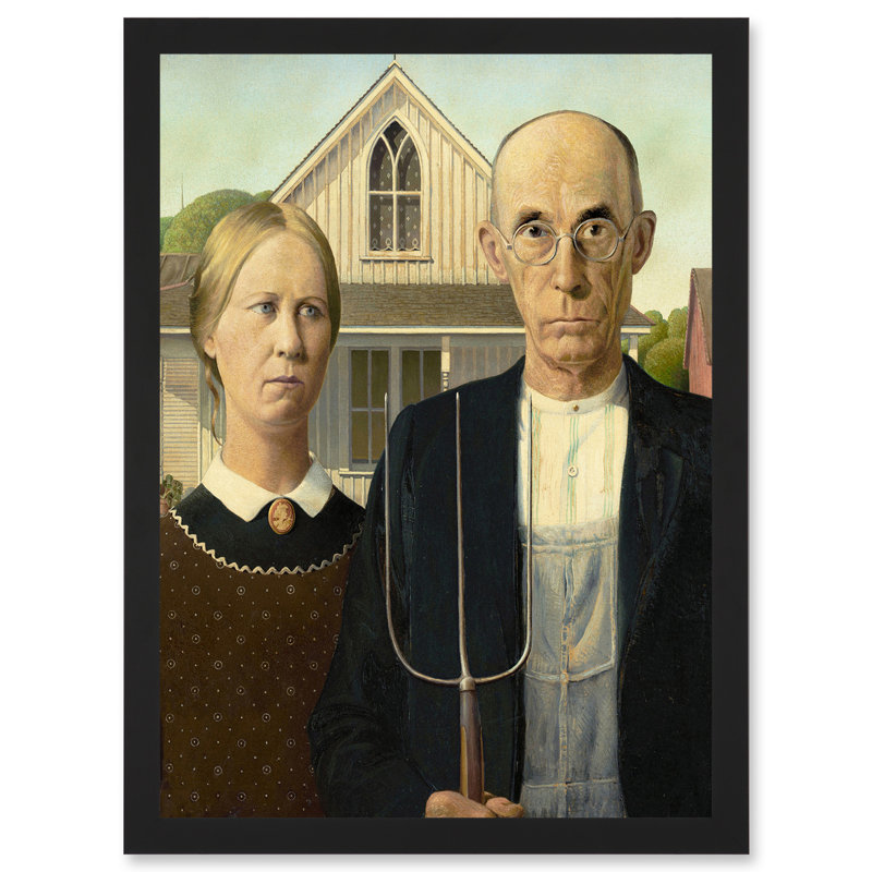 American Gothic 1 Piece Single Picture Frame Wall Art