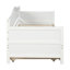Lit de jour simple en bois avec lit gigogne, canapé-lit pour le salon de la chambre à coucher, blanc-1043769676