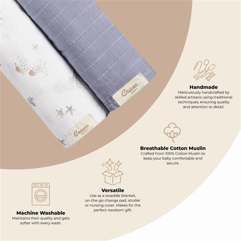 Cove 3-pc. Swaddle Set (sea Life)