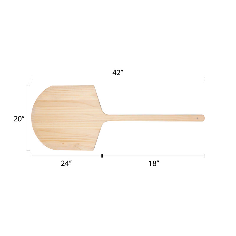Élévateur à pizza en bois thunder group inc., H 0,5 po x l 20 po x P 42 po