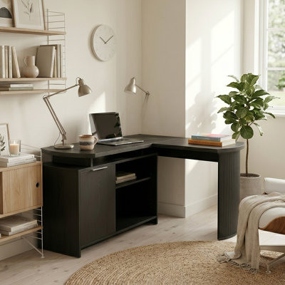 L-Shaped Credenza Desk