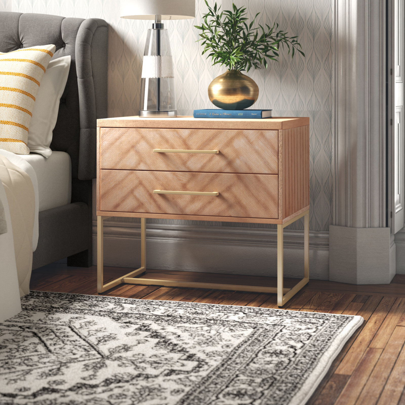 Sheldon Nightstand, Oak