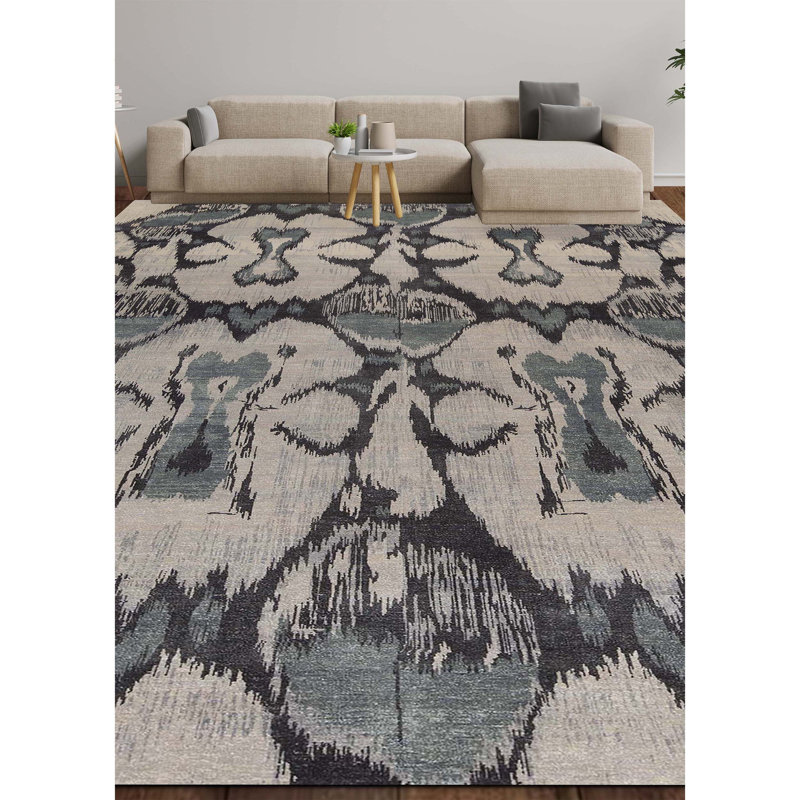 Wool Ikat Area Rug