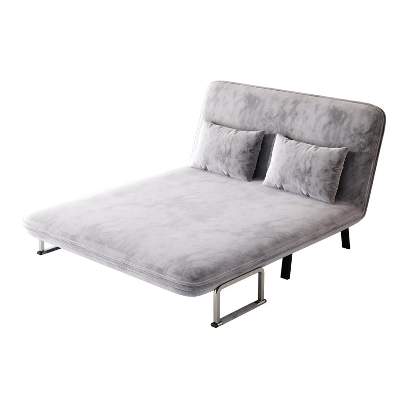 Confortable fauteuil convertible de 55 pouces avec dossier et coussin réglables, idéal pour la détente et le sommeil à la maison et au bureau
