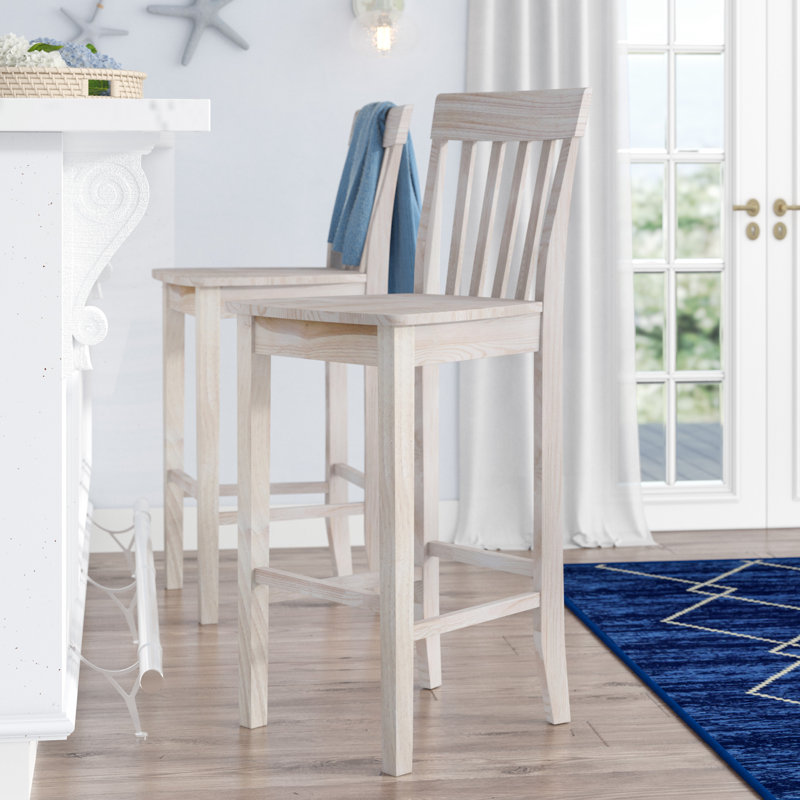 Depali Solid Wood Counter Stool, Bar Stool (30" Seat Height)