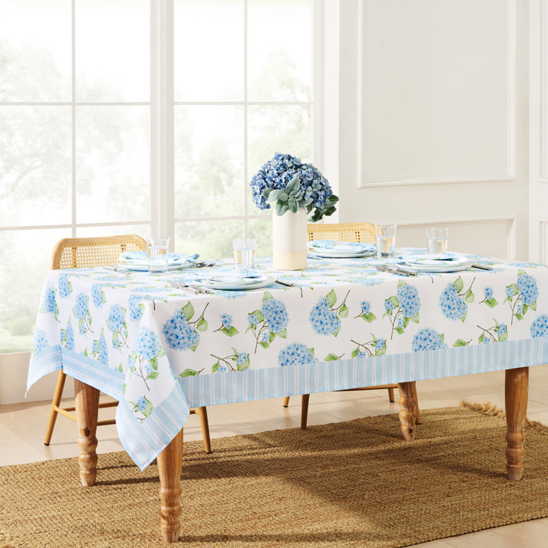 Farrand Nantucket Hydrangea Garden Tablecloth, 60" x 120" Rectangle