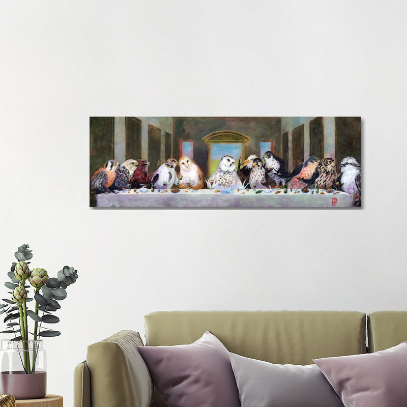 Birds Of Pray by Barton DeGraaf - Panoramic Painting on Canvas, Wrapped Canvas, 40.64cm H x 121.92cm W x 3.81cm D
