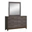 Commode 6 tiroirs avec miroir Alira