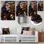 Décoration murale en métal glamour et contemporain «I» par Haroldene-87836918