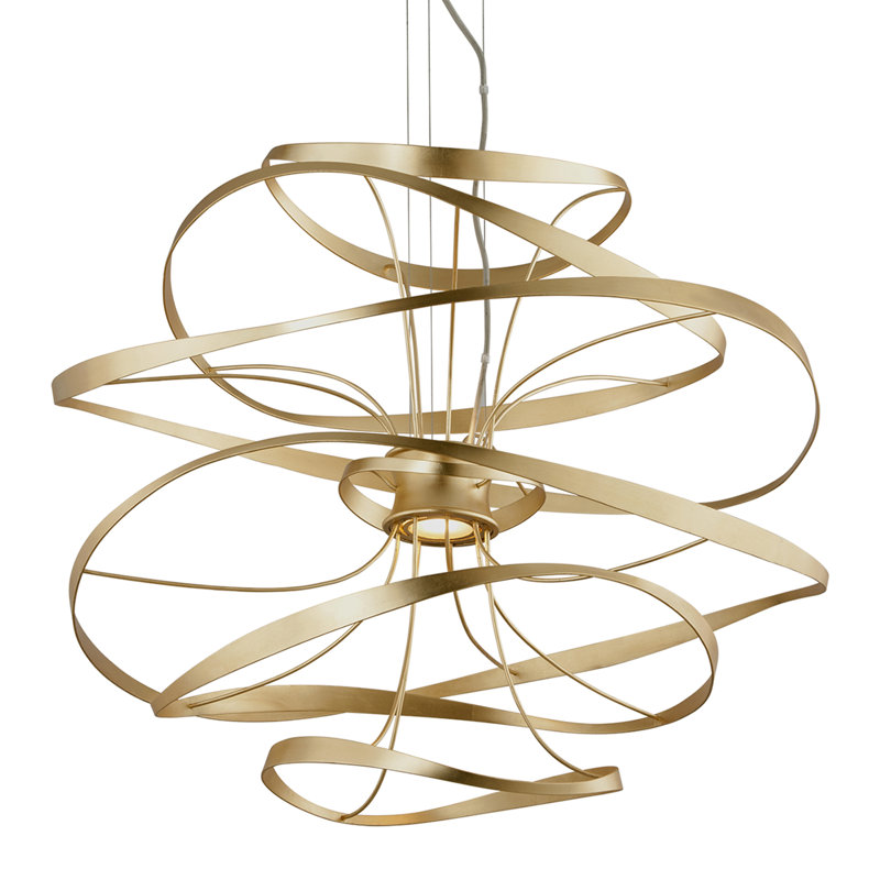 Calligraphy 2 Light Chandelier, 31.25" H x 34" W x 34" D