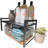 Expandable Cabinet Shelf Organizer 16-26" L Stackable Kitchen Counter Shelf Rack Stand Sink Shelf Riser Countertop Storage (Wide 10.6”D)-107239811