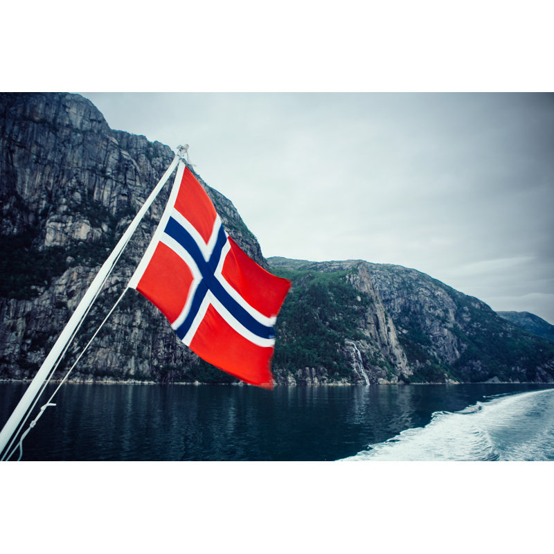 Drapeau norvégien par Svetikd, H 32 po x l 48 po