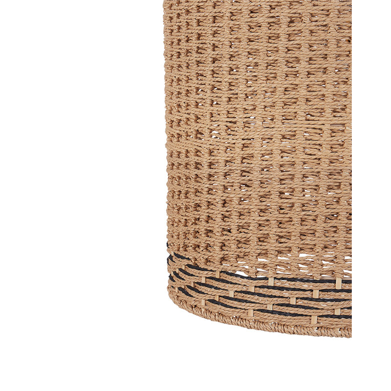 Allynn 1 - Light Natural Drum Pendant