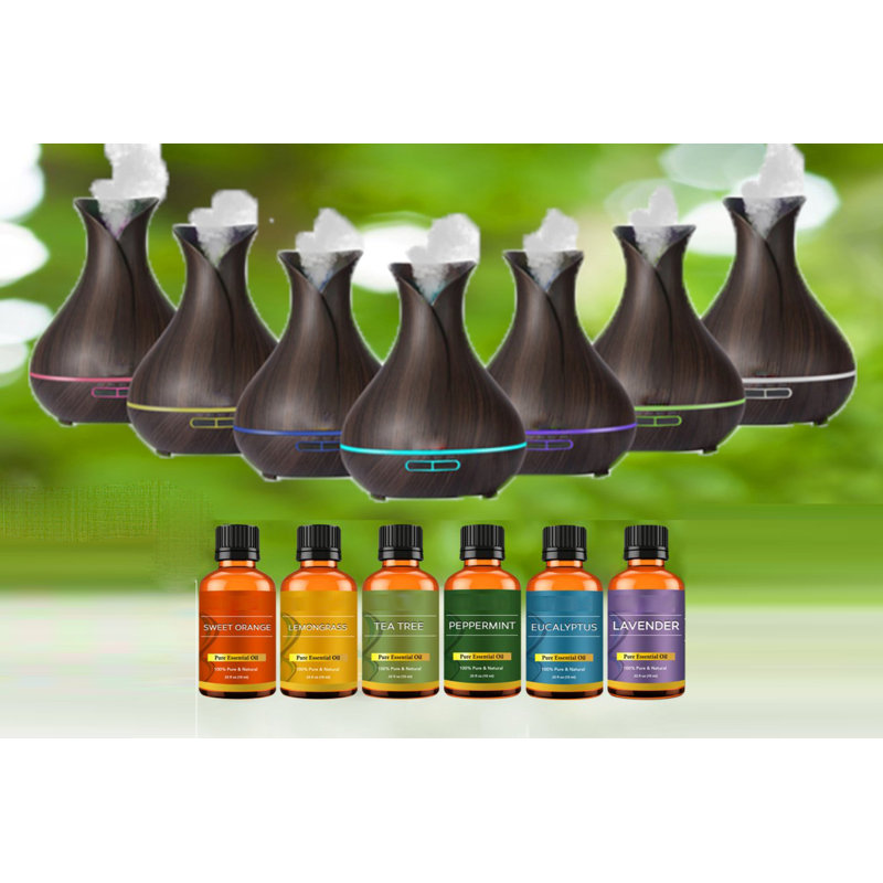 Alier Aromatherapy Diffuser, Dark Brown