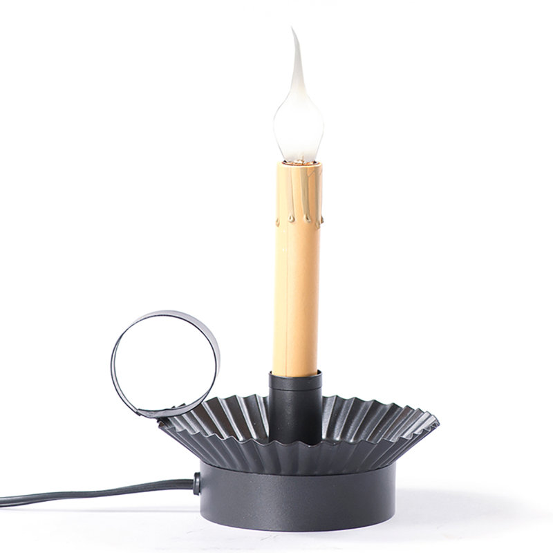 Littlefield Unscented Flameless Candle with Metal Holder