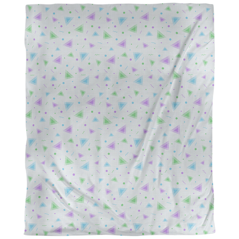 Tissu de 90, Faux lin, L 58 po x l 36 po, Mauve / Vert