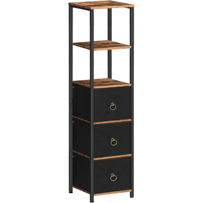 Bathroom Floor Cabinet, Bathroom Organizer And Storage Rack Stand, 3 Drawers Free-standing Cabinet For Bathroom