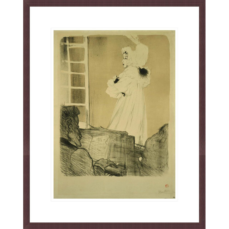 «Miss May Belfort (State I)» par Henri de Toulouse-Lautrec, impression giclée encadrée, H 21,75 po x l 17,31 po