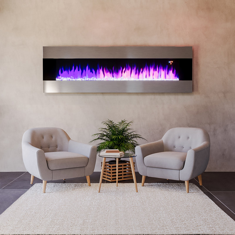 Thea Electric Inset Fire, 47cm H x 152.4cm W x 14cm D