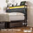 Annice Bed Frame with LED Light and Charging Station,Metal Platform with Power Outlets,Noiseless,No Spring Box Needed-987542972-971787023