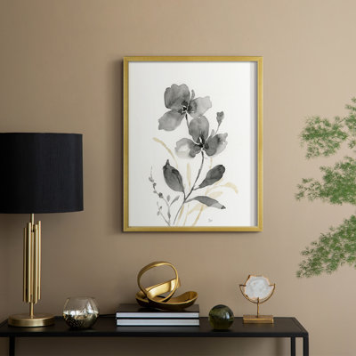 «Elegant Silhouette II», reproduction encadrée - bois massif
