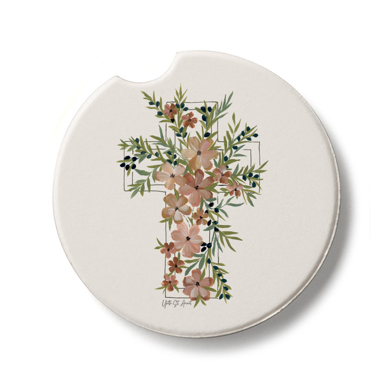 Dessous de verre à motif floral