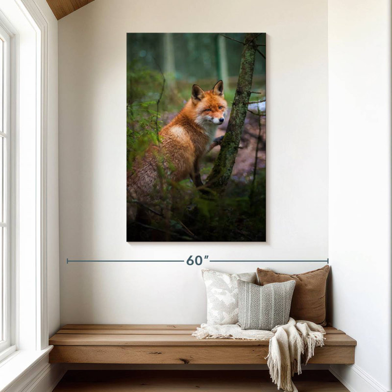 Brampt Wild Forest Fox, 48" H x 32" W