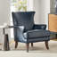 Aviles  29.2" W Vegan Leather Wingback Armchair-2105344364