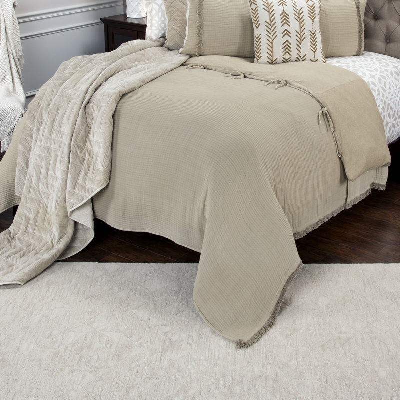 Courtepointe Debbie, Courtepointe de très grande taille, Beige