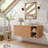 36" Wall Mounted Bathroom Vanity , Floating Bathroom Cabinet With Three-dimensional Vessel Ceramic Basin, Bathroom Storage Cabinet With Open Shelving Unit-124840801
