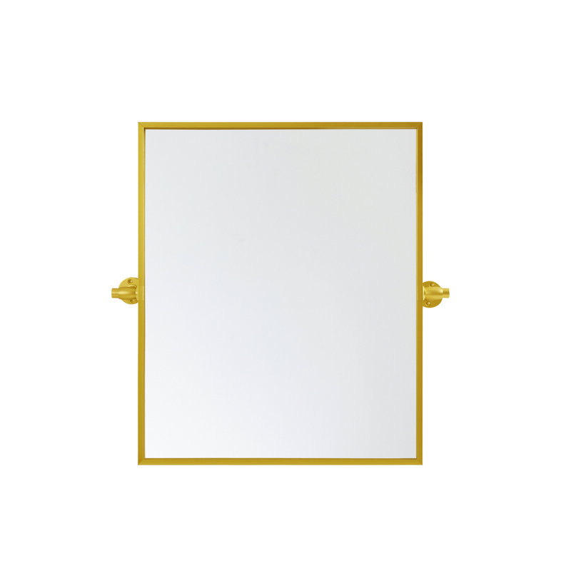 Belfield Metal Wall Mirror, Gold, 24" x 20"