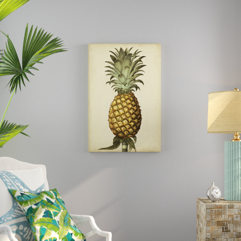 Brookshaw Antique Pineapple I 1 Piece Painting, 91cm H x 61cm W, Wrapped Canvas