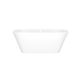 Vetralla 58.75" L x 29.13" W Freestanding Soaking Volcanic Limestone Bathtub
