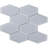 Long Hex 10.60in.x11 in. Glass Mosaic Tile-102317165