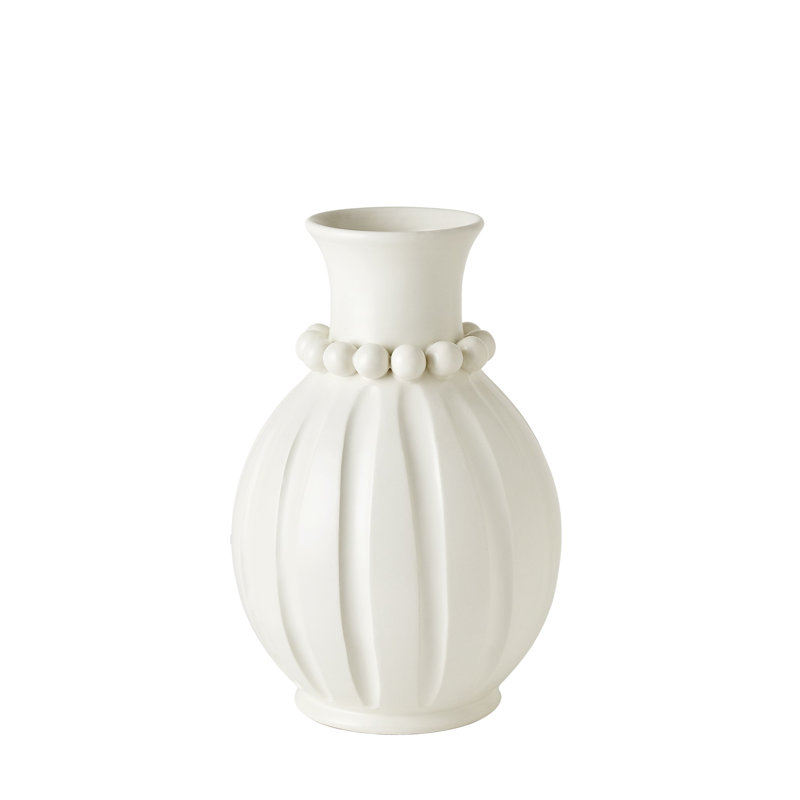 Pearl Vase-Matte White-Tall, 17" H x 11" W x 11" D