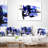 Blue Stain Abstract - Abstract Printed Pillow-30967388-30967392