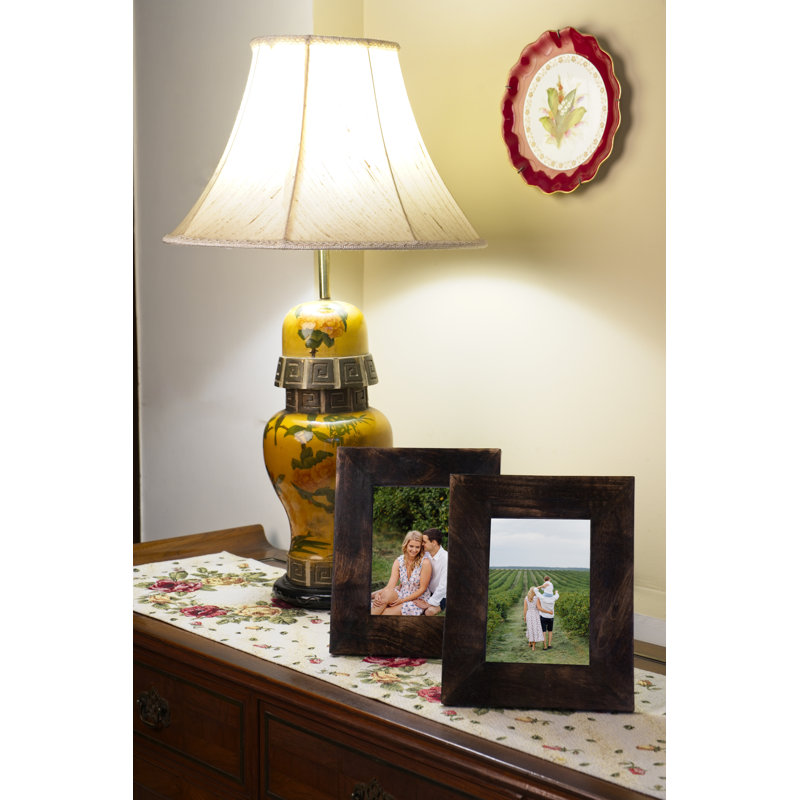 Caire Wood Matte Picture Frame, 7" x 5", White Wash