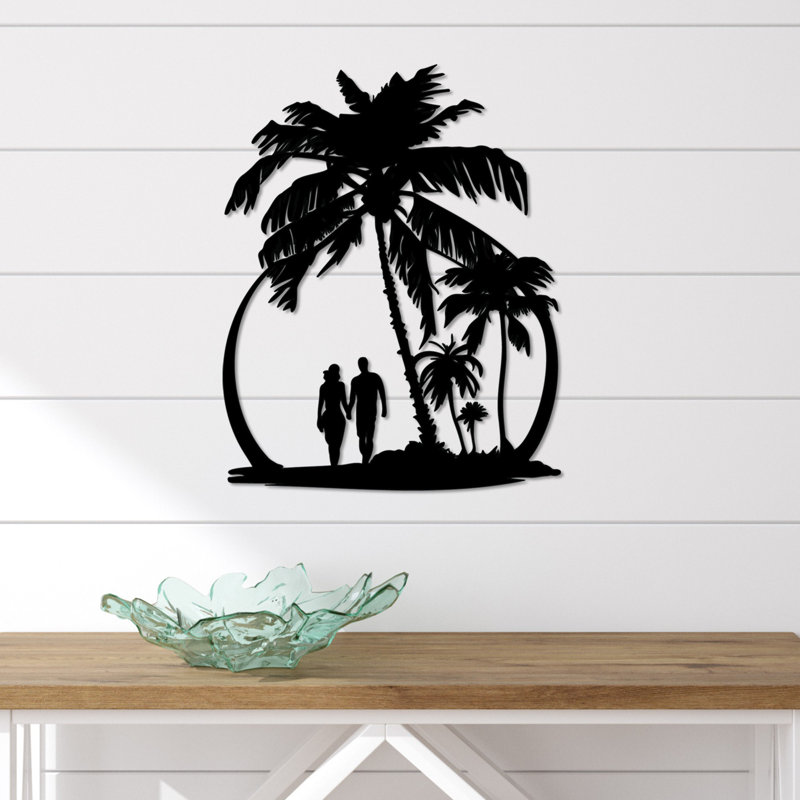 Élégant accessoire mural décoratif en métal noir, 21,7 po x 17,3 po | Fabrication 100% métal, épaisseur: 0,06 po | Conception légère, parfaite pour la décoration intérieure et les espaces modernes, pièce décorative durable et élégante