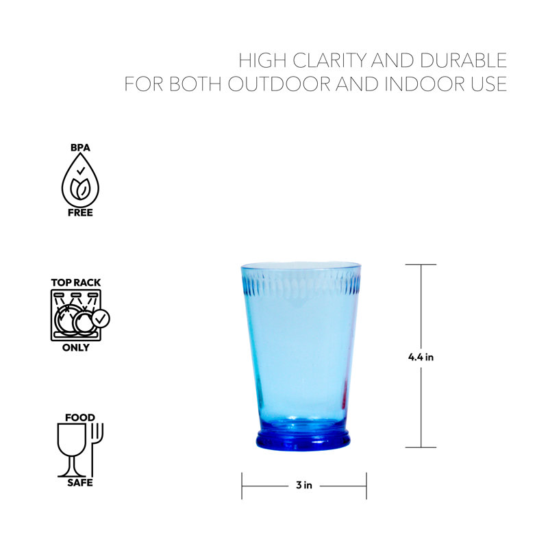 300ml Acrylic Drinking Glass Set