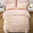 5-Piece Twin Size Metallic Geometric Comforter Set, Modern Gold Foil Chevron Bedding on Pink, All-Season Microfiber Bed in a Bag with Sheets and Pillow Shams-113728242-113728244