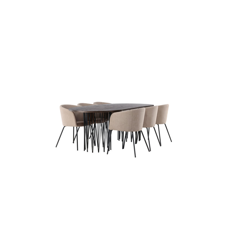 Mahia 6 - Person Dining Set