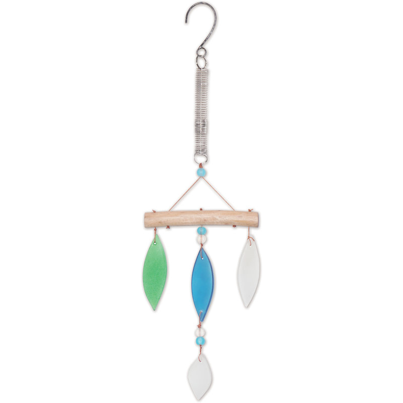 Three Dangle Blue Bali Garden Bouncy Decor  - Set of 2