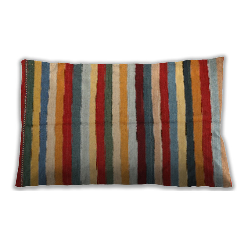 Striped Throw Pillow, Synthetic