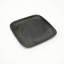 Plateau Longpi Pottery Sqaure - 9,5 po x 9,5 po x 1 po | Service de vaisselle en argile noire fabriqué à la main